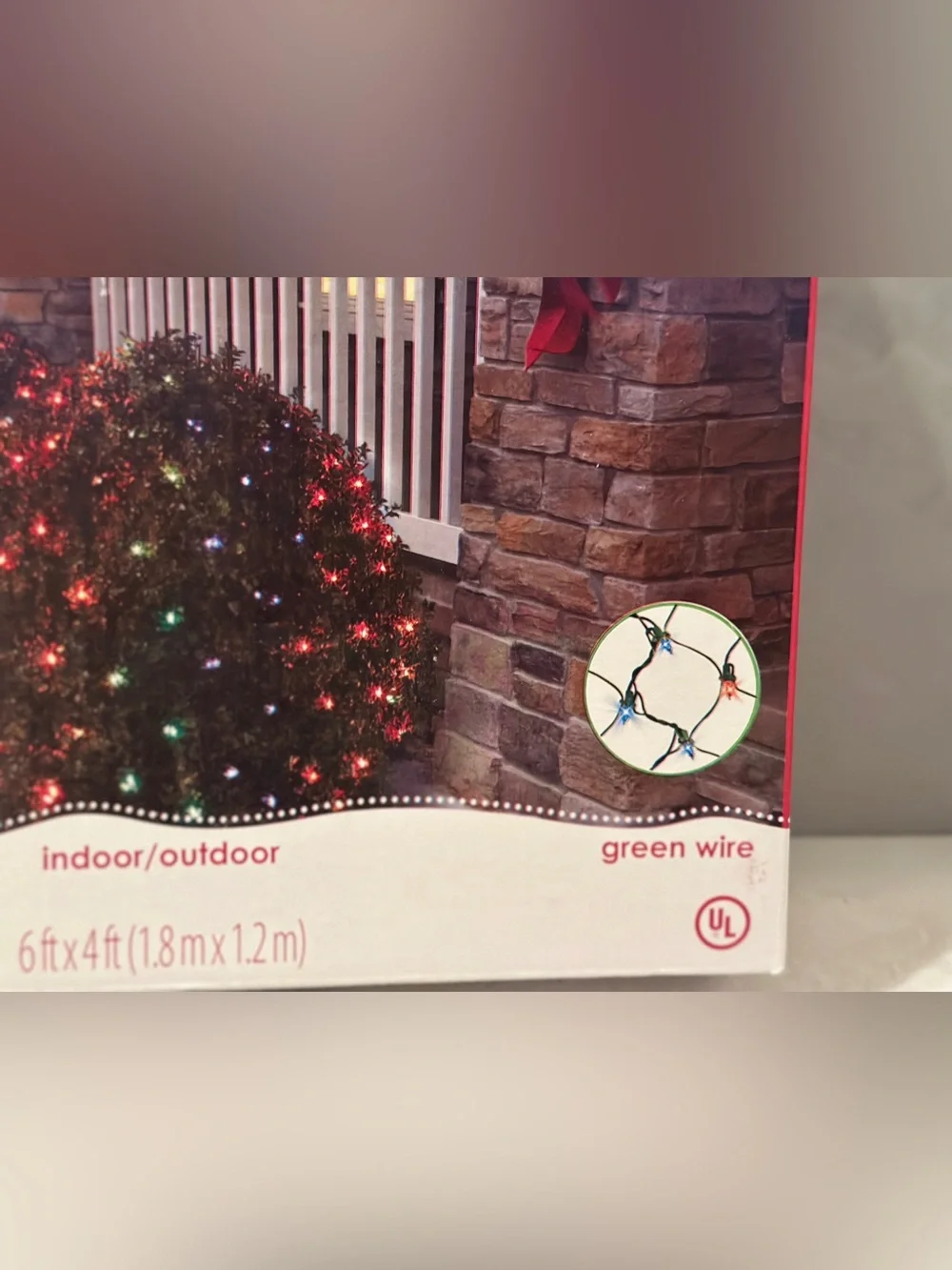 Holiday Time Multi Color Net Lights 6 X 4 Green Wire Holiday Christmas Open Box